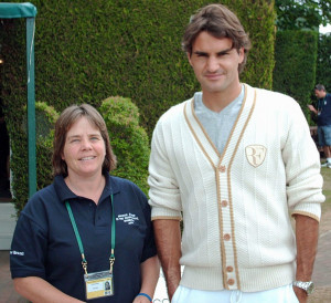 Karen from Top Spin Tennis with Roger Federer